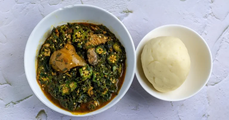 Mashed-Yam-or-Fufu-with-Seafood